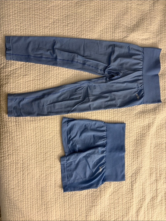 AYBL Pants - AYBL Blue Leggings and Shorts Set